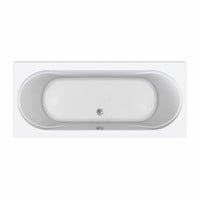 Inbouw Duo Ligbad Wisa New Fontana 170x75x50 cm Wit