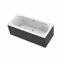 Inbouw Duo Ligbad Wisa New Fontana 170x75x50 cm Wit