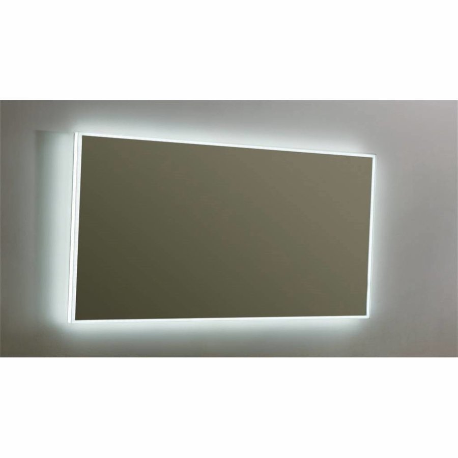 Spiegel Sanilux Mirror Infinity 80x70x4,5 cm Aluminium met LED Verlichting en Spiegelverwarming