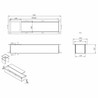 Reserve Toiletrolhouder Inbouw RVS Mat Zwart