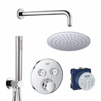 SmartControl Inbouw Doucheset Rond Met Hoofddouche 20cm En Handdouche Compleet