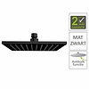 Boss & Wessing AQS Hoofddouche Luxe Vierkant 20x20 cm Mat Zwart