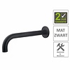 Boss & Wessing AQS Wastafelkraan Uitloop Rond 26 cm Mat Zwart