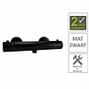 AQS Douchemengkraan Thermostatische Janero Mat Zwart