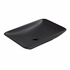 AQS Opzetwastafel Pare 58x37x12 cm Mat Zwart