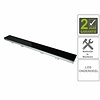 AQS Glasrooster Tbv RVS Douchegoot 100x7 cm Zwart
