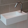 Luca Sanitair Fontein Luca Sanitair 35x18x9cm Solid Surface Met Kraangat Links Of Rechts Mat Wit