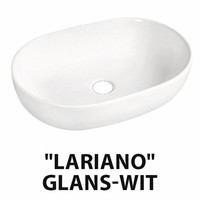 Wastafel Best Design Lariano Opbouw 60x42,5x14cm Keramiek Mat Wit