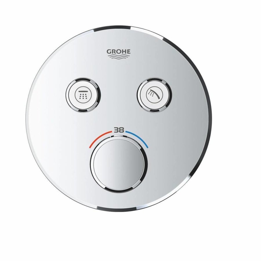 Douchethermostaat Grohe Grohtherm Smartcontrol Afdekset met Omstel Rond Chroom