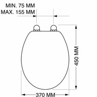 Toiletzitting Tiger Boston Softclose Duroplast Chroom Wit