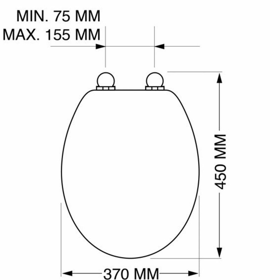 Toiletzitting Tiger Boston Softclose Duroplast Chroom Wit