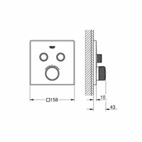 Grohtherm SmartControl Thermostatische kraan Met Omstelling