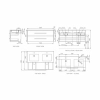 Badkamermeubelset Go By Van Marcke Selena 120cm Softclose Met Spiegel Wit