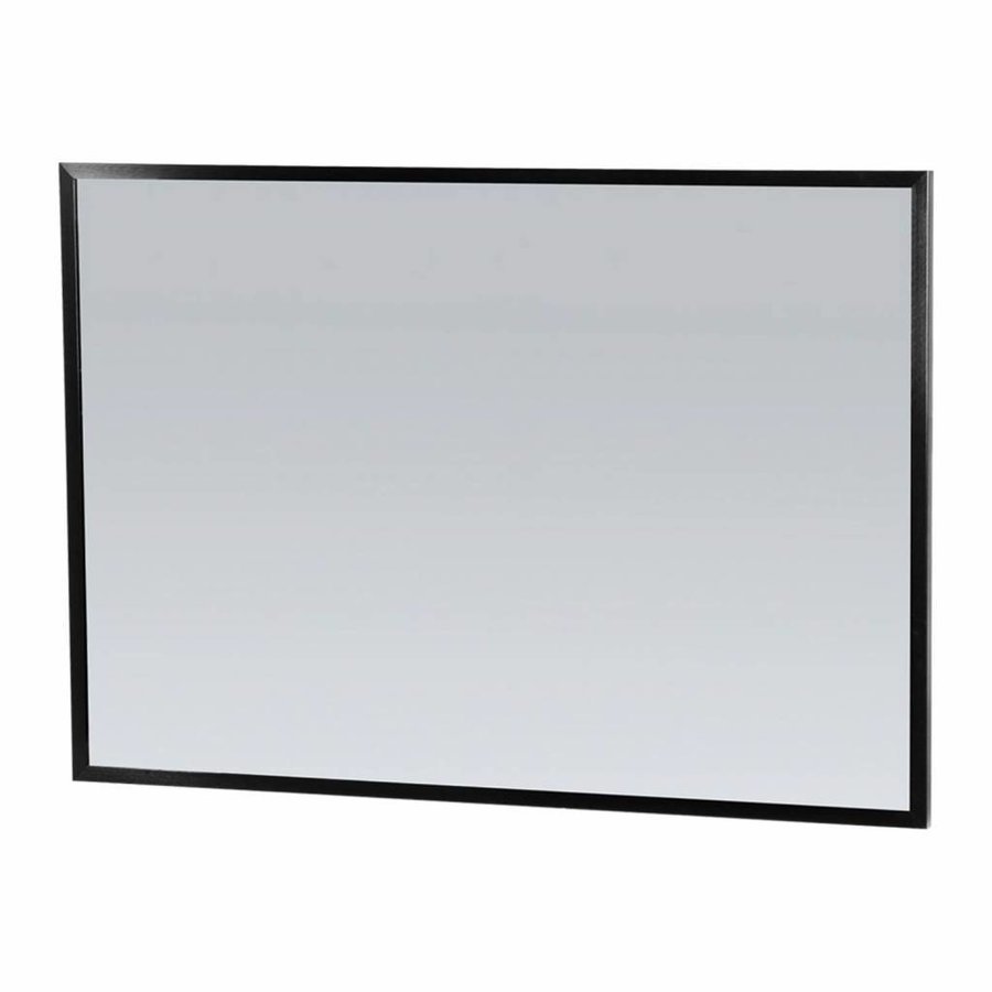 Spiegel Topa Silhouette 100x70x2.5 cm Aluminium Zwart