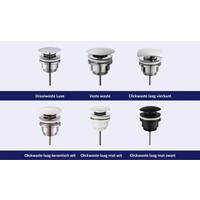 Fonteinset Chepri Mini Xxs 30,5X18X11 Cm Rechts Chroom (Keuze Uit 20 Kranen)