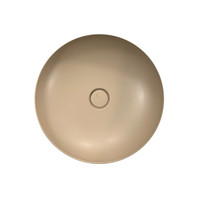 Opbouw Waskom Salenzi Form 45cm Mat Beige (inclusief bijpassende clickwaste)