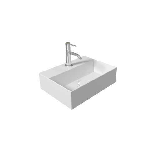 Fontein Salenzi Spy 40x30 cm Mat Wit (inclusief bijpassende waste) 