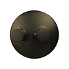 Douchekraan Sanimex Giulini Thermostatisch 2-weg Rond Mat Zwart (Incl. Inbouwdeel)