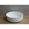 Luca Sanitair Waskom Opbouw Rond Luca Sanitair 42x42x13,5 cm Mineraalsteen Glans Wit