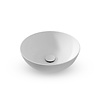 Waskom Opbouw EH Design Cossato 390x390x145 mm Rond Thin Edge Solid Surface Mat Wit