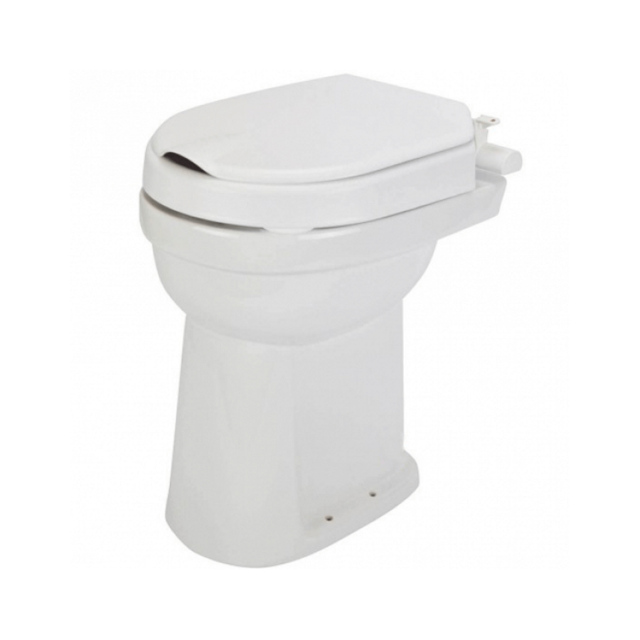 Toiletverhoger Etac Hi-Loo Vastgemonteerd met Deksel 10 cm Wit (draagvermogen tot 150 kg)