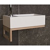 Luca Sanitair Fonteinset Luca Sanitair Iris 35x18,5x9 cm Omkeerbaar Glans Wit (met kraangat)