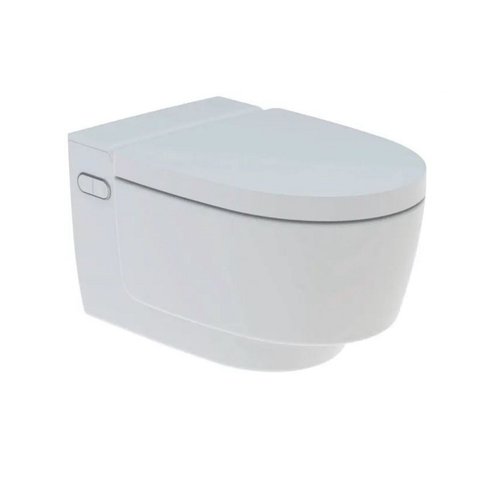 Douche WC Geberit AquaClean Mera Classic met Geurafzuiging Warme Luchtdroging en Ladydouche met Softclose en Deksel Wit 