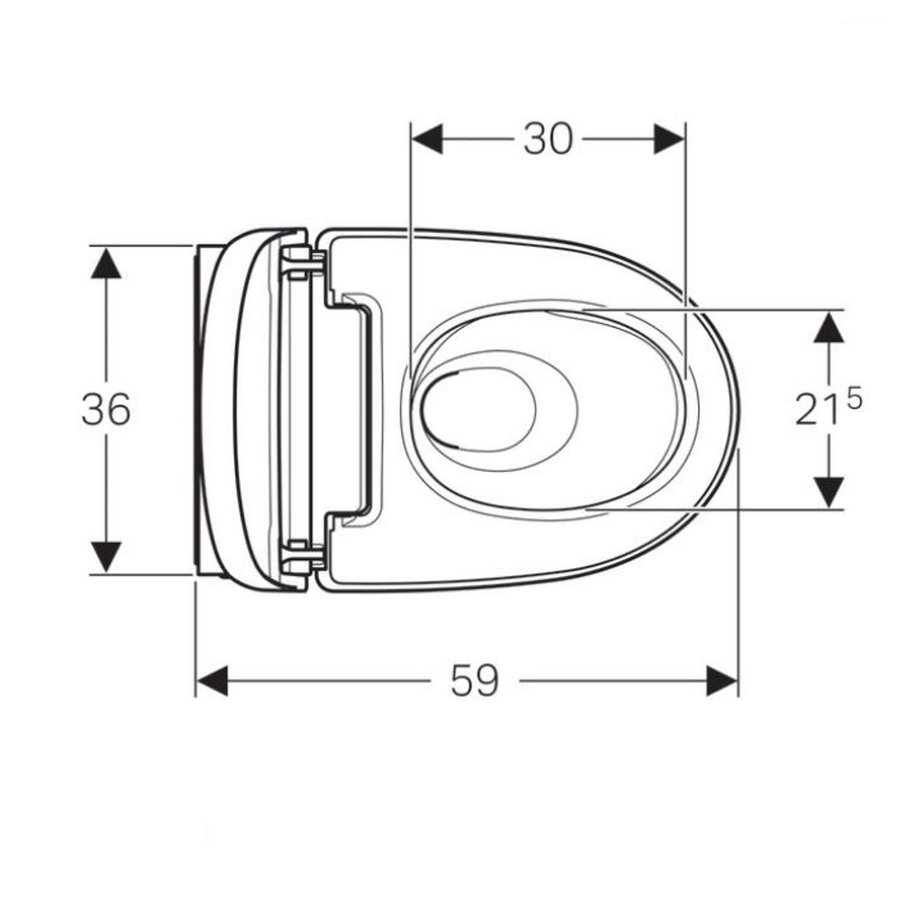 Douche WC Geberit AquaClean Mera Classic met Geurafzuiging Warme Luchtdroging en Ladydouche met Softclose en Deksel Glanschroom