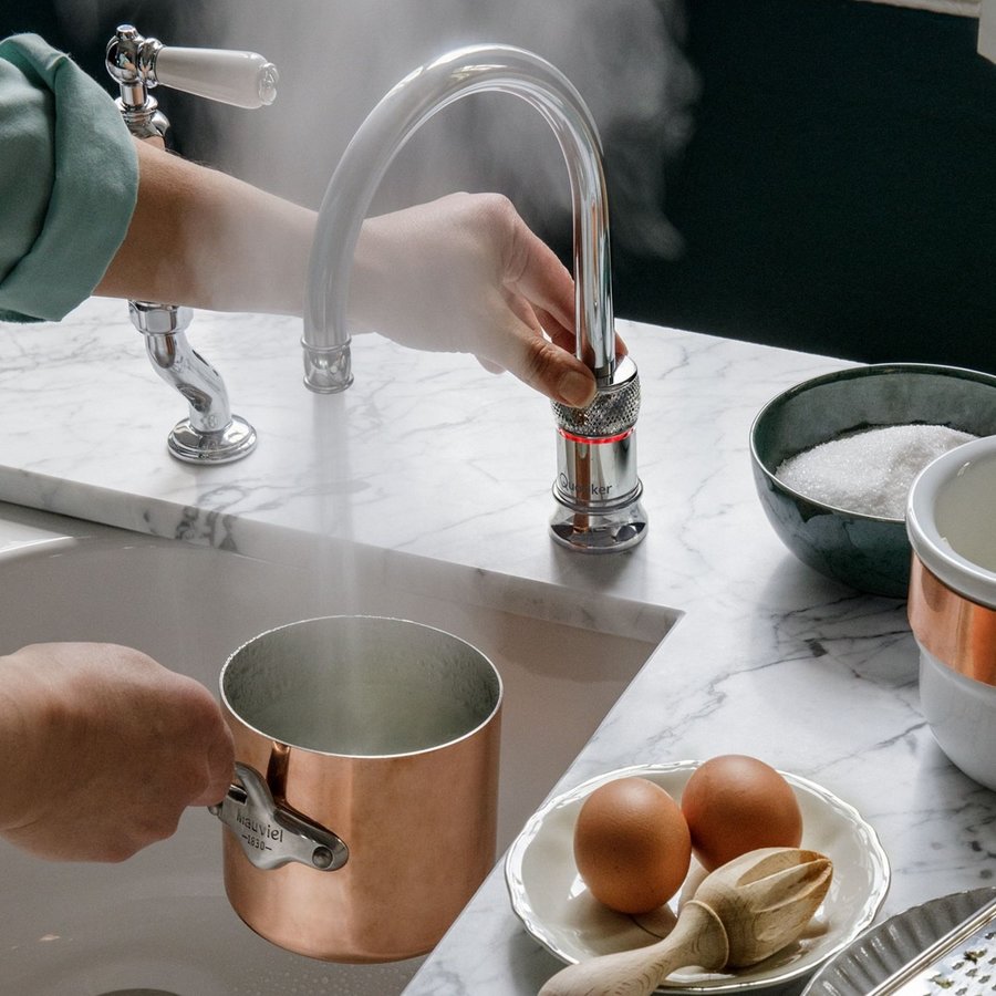 Quooker Kokendwaterkraan Classic Nordic Single Tap Round RVS