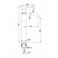 Wastafelmengkraan Best Design Orient 35.1 cm 1-hendel Chroom