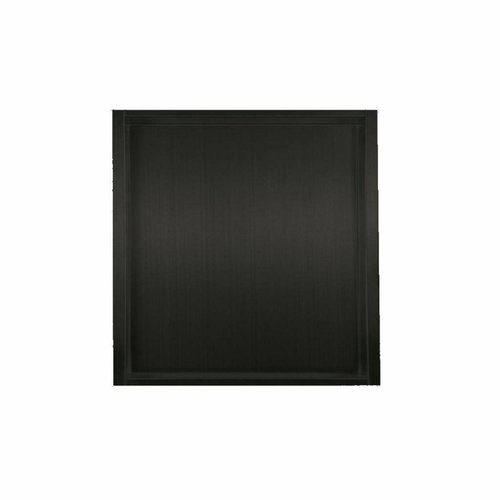 Inbouwnis Sanilux Wandmontage 30x30 cm Mat Zwart 