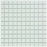 Mozaïektegel The Mosaic Factory Barcelona 23x23 mm Porselein Mat Wit (Prijs per 0,90 M2)