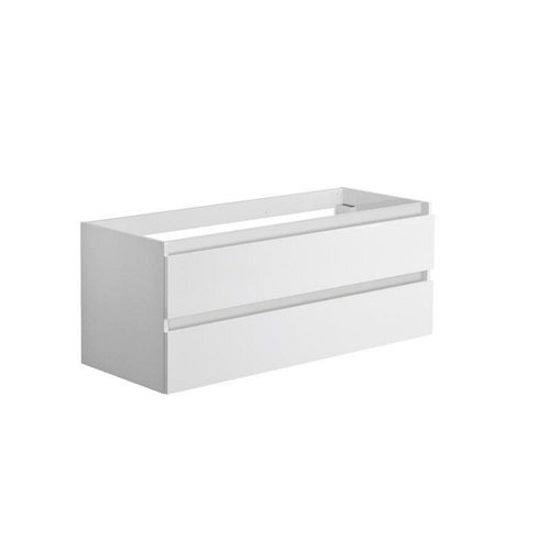 Onderkast Allibert Alma 120x47,2x46 cm Soft-Close Lades Glanzend Wit (wastafel optioneel) 