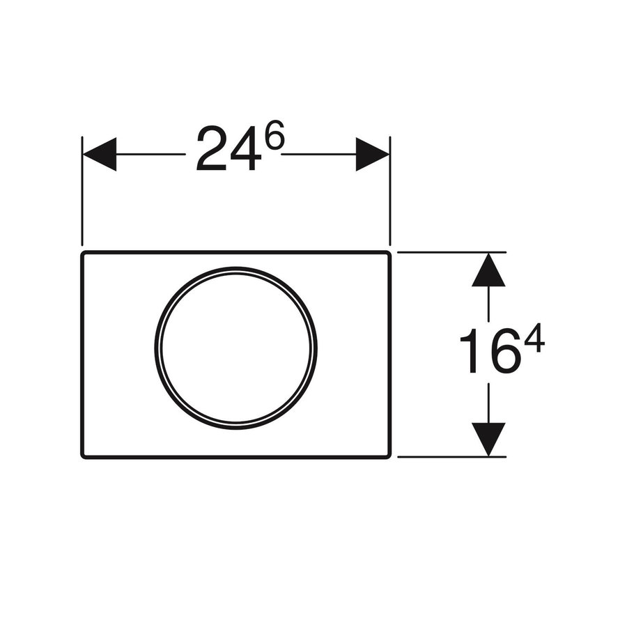 Bedieningsplaat Geberit Sigma 10 Mat Wit