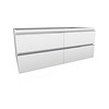 Wiesbaden Onderkast Wiesbaden Sigid 120x46x58 cm MDF Hoogglans Wit (4 lades)