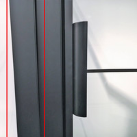 Verbredingsprofiel AQS Frame 4 tot 5.5x200 cm Mat Zwart