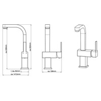 Wastafel Mengkraan Schutte Signo Chroom