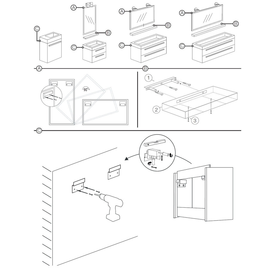 Fonteinkast Differnz Force 400 Links 1 Deur Wit