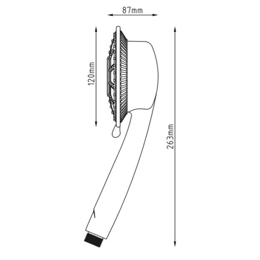 Handdouche Schutte Rimini Waterbesparend Chroom