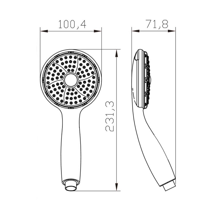 Handdouche Schutte Genua 1 Functie Chroom