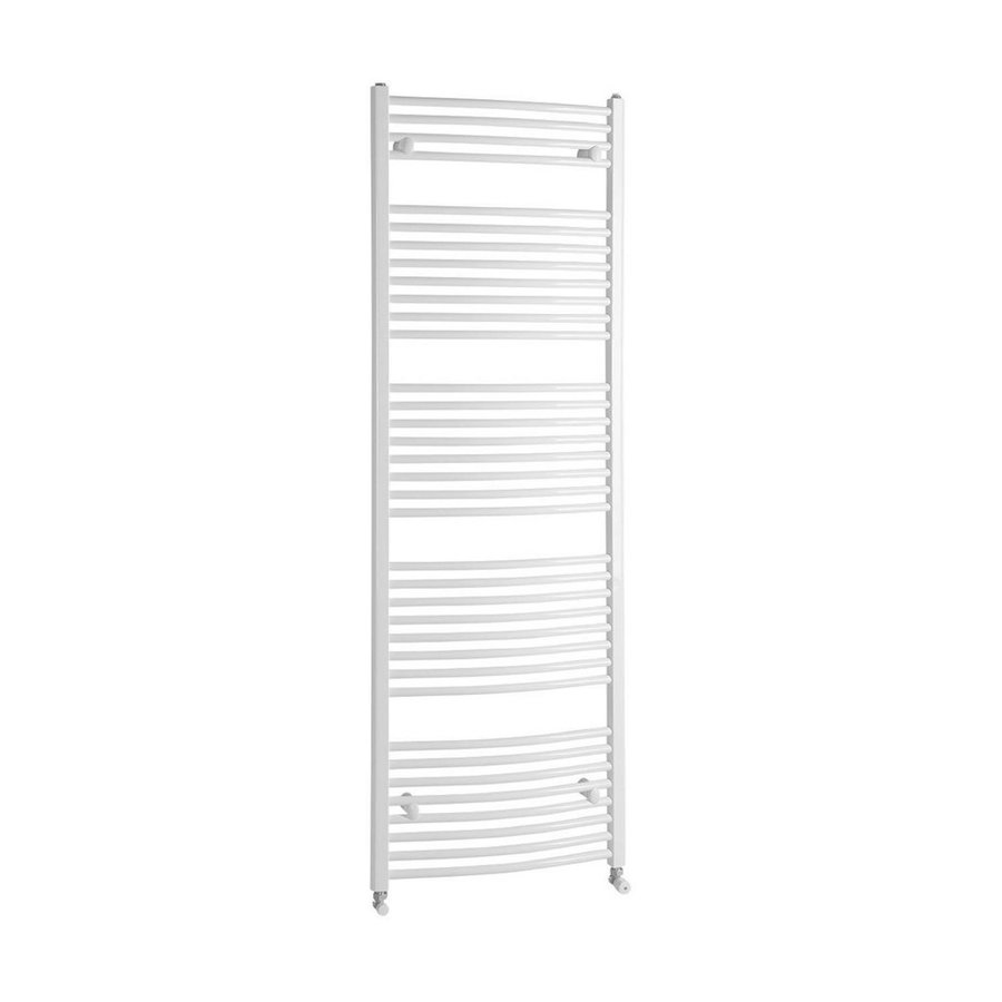 Handdoekradiator Sapho Aqualine Radiators Gebogen 186.8x60 cm Wit