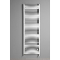 Handdoekradiator Sapho Aqualine Radiators Gebogen 186.8x60 cm Wit