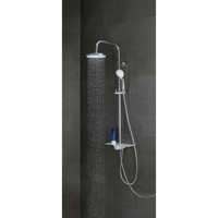 Regendouche Opbouwset Schutte Aquastar 5 Functies met Planchet Chroom Wit