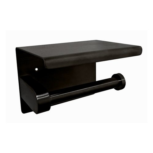 Toiletrolhouder met Plateau Boss & Wessing RVS Mat Zwart 