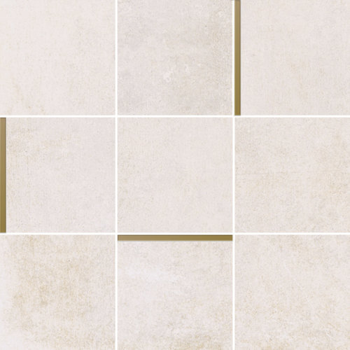 Mozaiek Arcana Avelin Sand 30x30 cm Creme met Goud Detail (Prijs per 1,08 M2) 