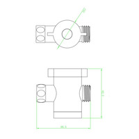 Omsteller Douchekraan Schutte Avignon 3.5cm Chroom