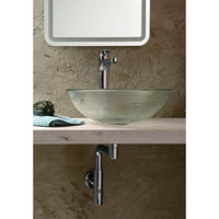 Waskom Sapho Beauty Rond 42 cm cm Helder Glas