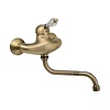 Sapho Badmengkraan Sapho KirkÃ© 1-hendel Kristal Retro Uitloop Gebogen 20 cm Brons