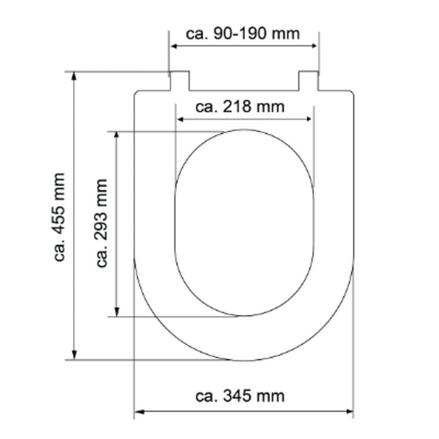 Toiletzitting Schutte White Duroplast Met Soft Close En Quick Release D-Vorm Gelakt Wit