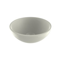 Waskom Opbouw Plieger Mini Round 26x12 cm Keramiek Glanzend Wit